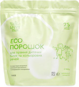 Стиральный порошок детский Green Max, 1 кг 1923 фото