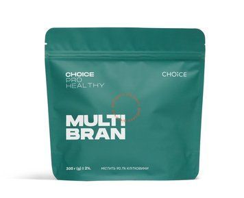 Клетчатка MULTI BRAN диетическая добавка, Choice, 300г 4507 фото